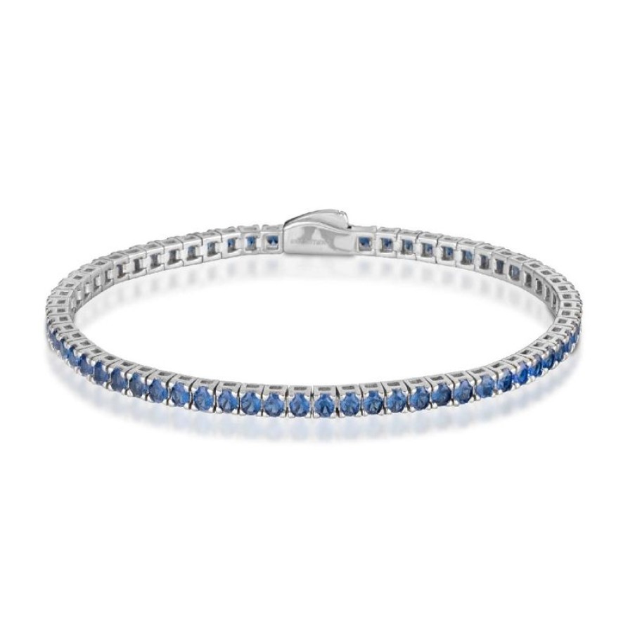 Gioielli Mediterraneo | Bracciale Tennis Mediterraneo Tn12Azbb