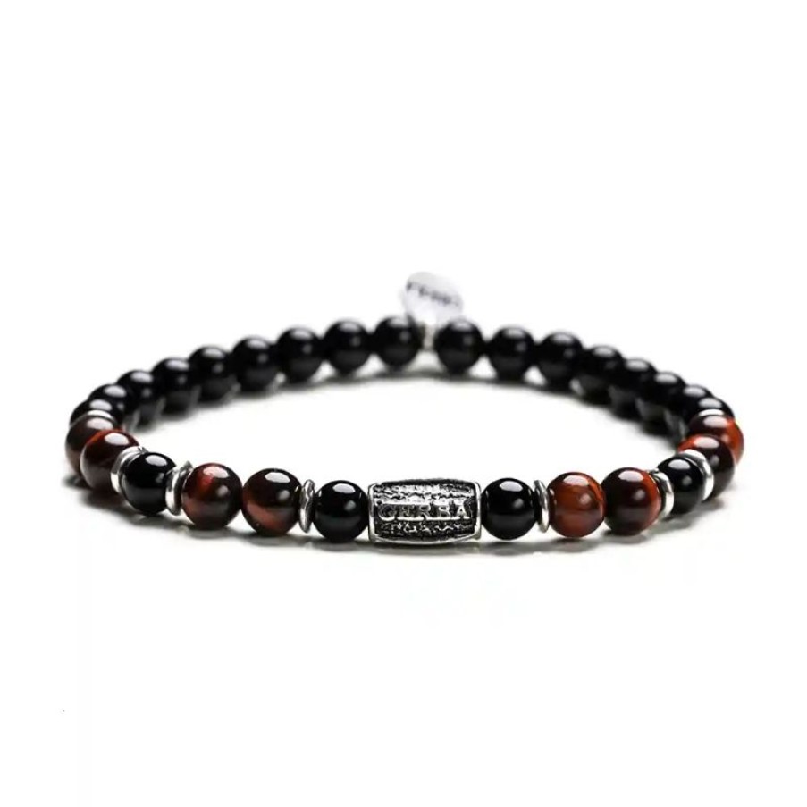 Gioielli Gerba | Bracciale Gerba Stone Red And Black 246