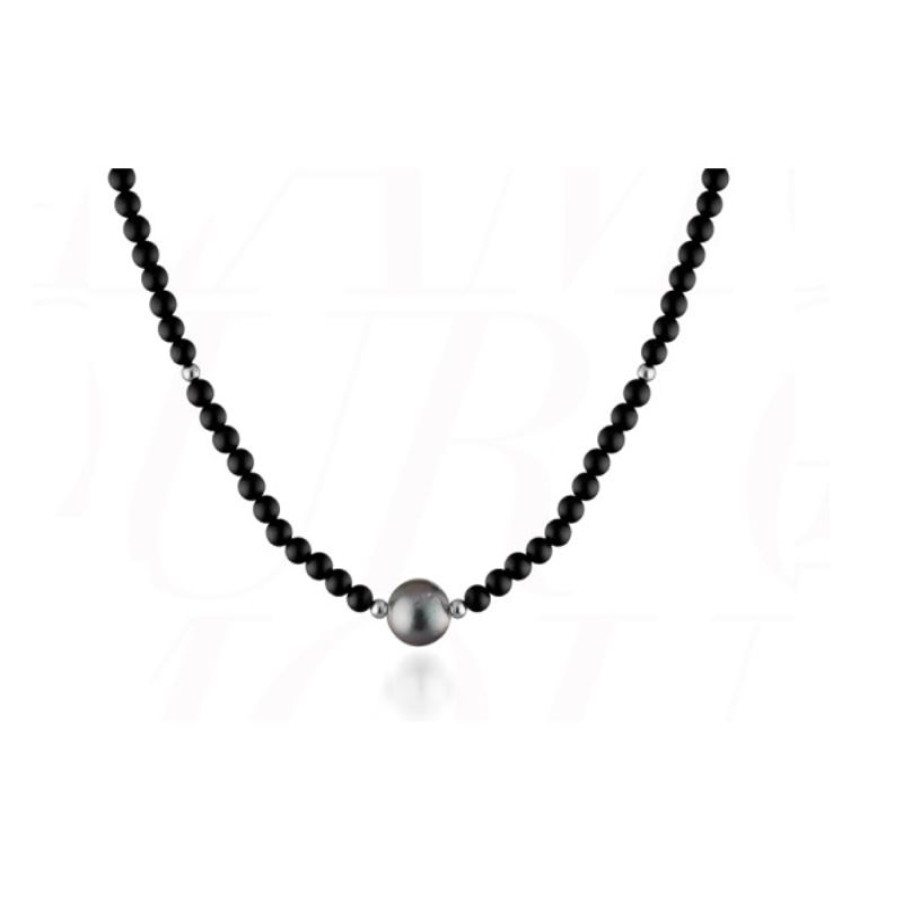 Gioielli Coscia | Collana Uomo Lelune Glamour Blackmoon Lgnk495