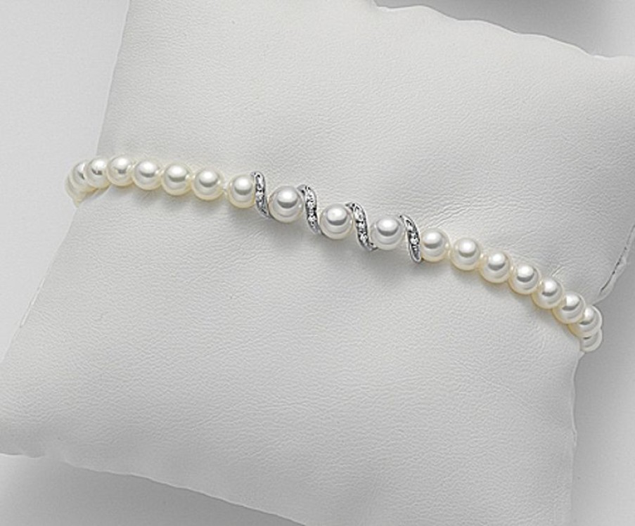 Gioielli Mikiko | Bracciale Mikiko Lady Pearls Mb0710O4Fcbi045