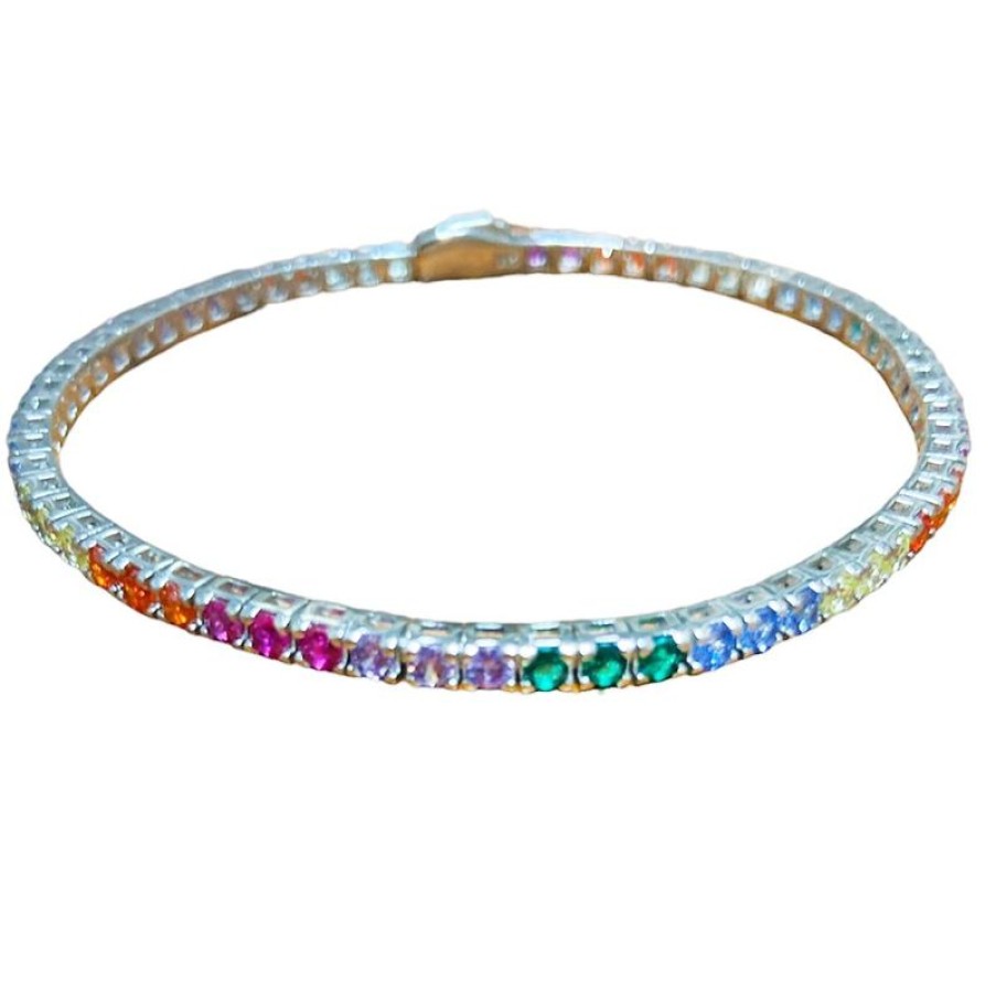 Gioielli Mediterraneo | Bracciale Tennis Mediterraneo Tn12Azm