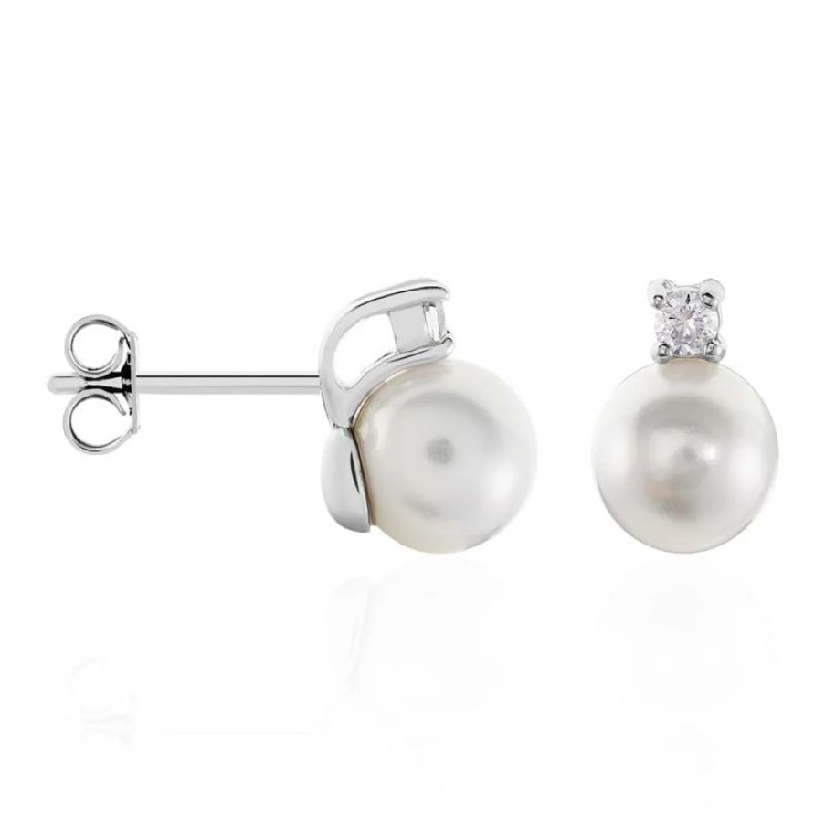 Gioielli Stroili | Orecchini A Lobo Stroili Silver Pearls 1505451