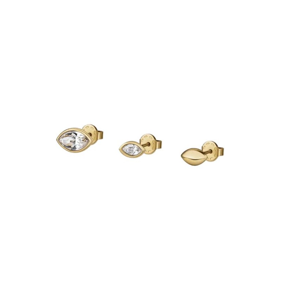 Gioielli Breil | Set Di Tre Orecchini A Lobo Studs Twinkle Stars Giulia Salemi Tj3184