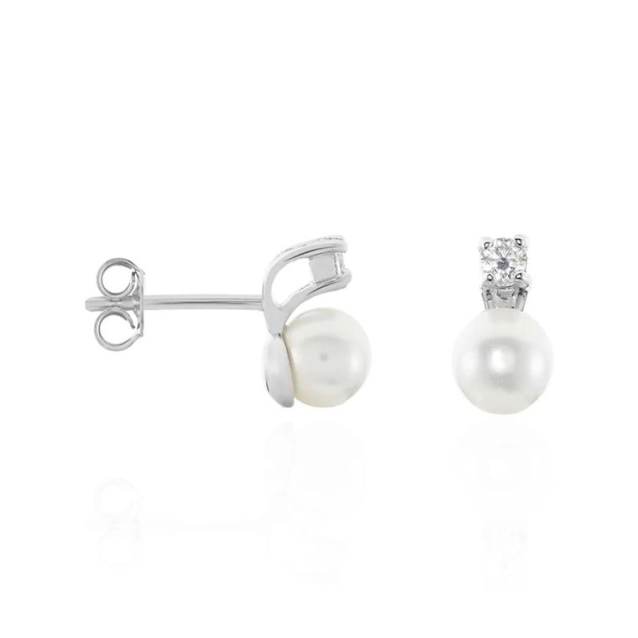 Gioielli Stroili | Orecchini A Lobo Stroili Silver Pearls 1651534