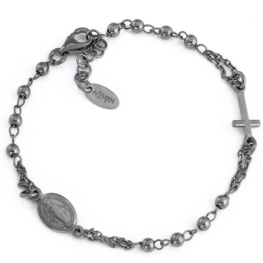 Gioielli Amen | Bracciale Amen Rosari Bron3